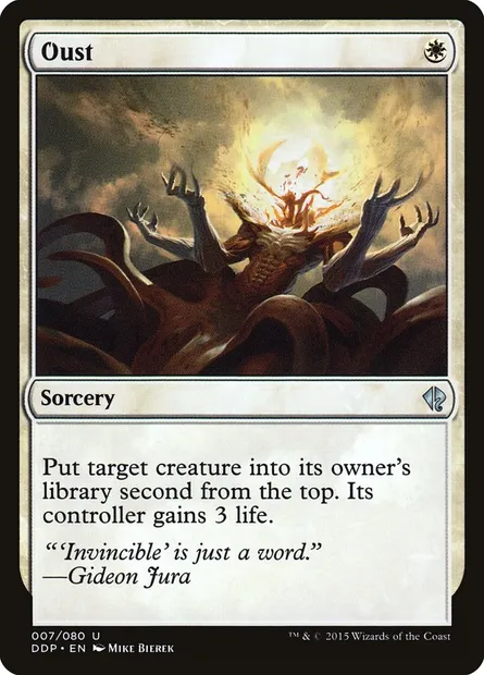 Évincement, carte Magic DDP 7 — extension Duel Decks: Zendikar vs. Eldrazi