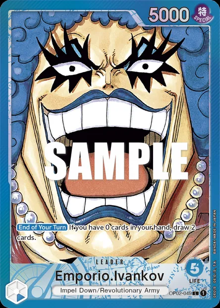 Emporio Ivankov, carte One Piece OP02-049 — extension PARAMOUNT WAR