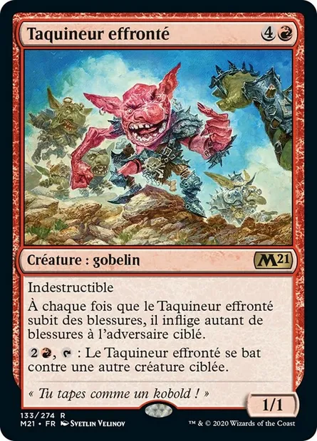 Taquineur effronté, carte Magic M21 133 — extension Core Set 2021