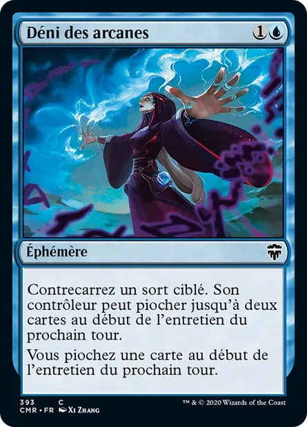 Déni des arcanes, carte Magic CMR 393 — extension Commander Legends