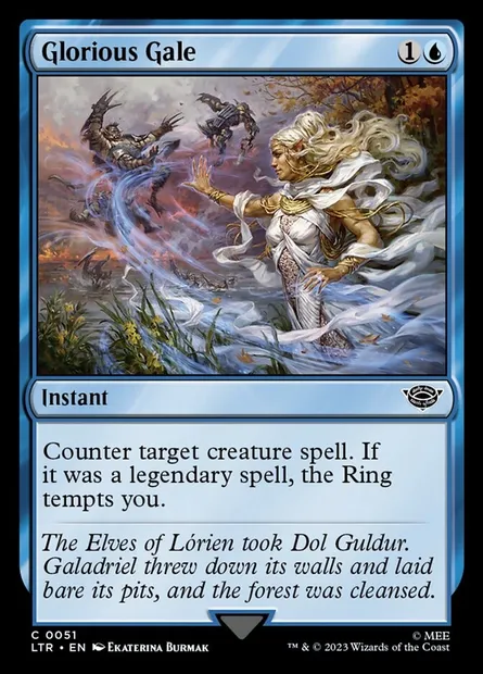 Glorious Gale, Magic card LTR 51 — The Lord of the Rings: Tales of Middle-earth set