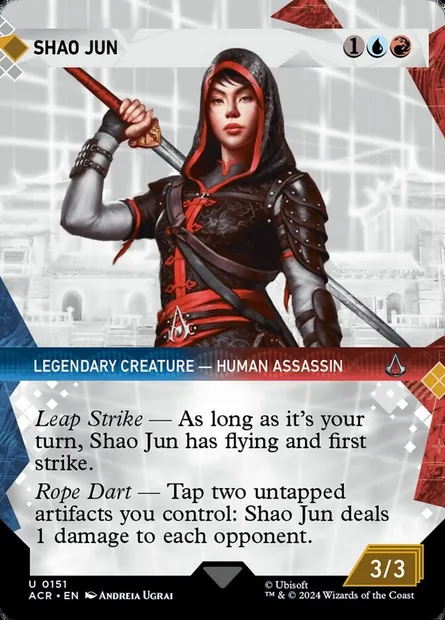 Shao Jun, Magic card ACR 151 — Assassin's Creed set