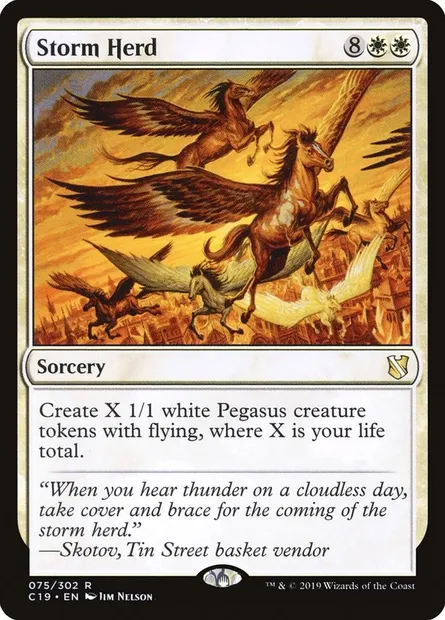 Storm Herd, Magic card C19 75 — Commander 2019 set