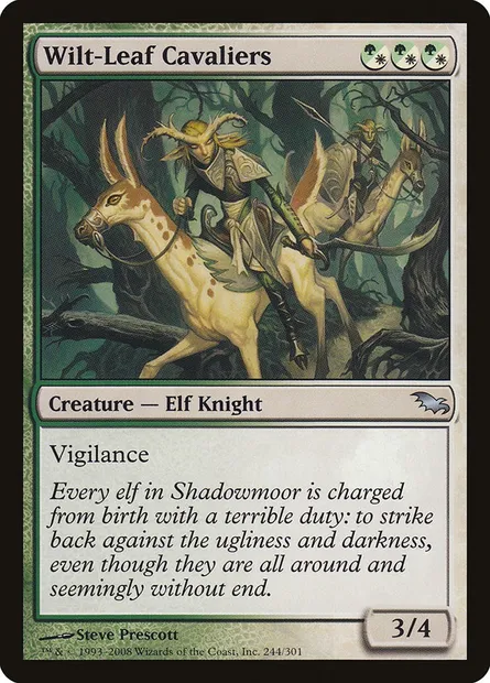 Wilt-Leaf Cavaliers, Magic card SHM 244 — Shadowmoor set