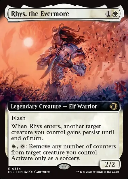 Rhys, the Evermore, Magic card ECL 354 — Lorwyn Eclipsed set