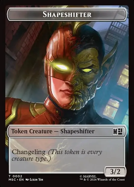 Changeforme, carte Magic TMSC 2 — extension Marvel Super Heroes Commander Tokens