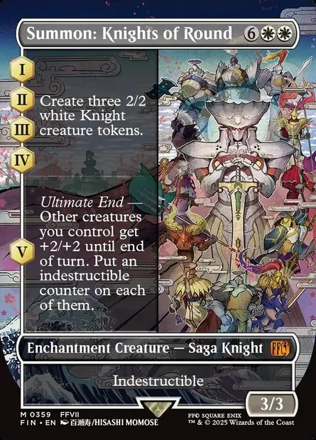 Summon: Knights of Round, Magic card FIN 359 — Final Fantasy set