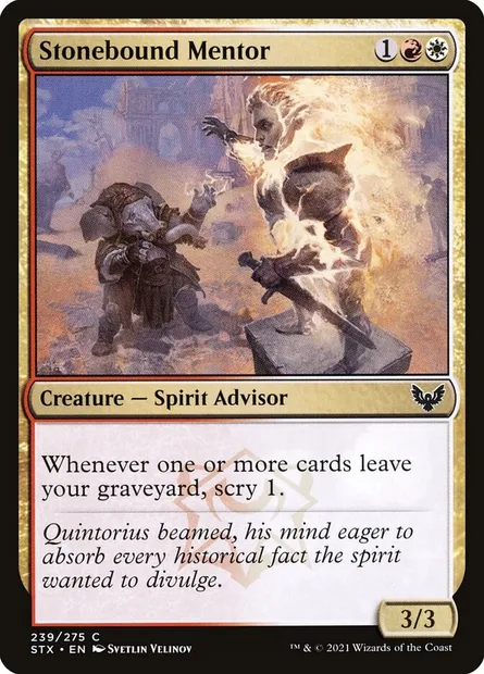 Stonebound Mentor, Magic card STX 239 — Strixhaven: School of Mages set
