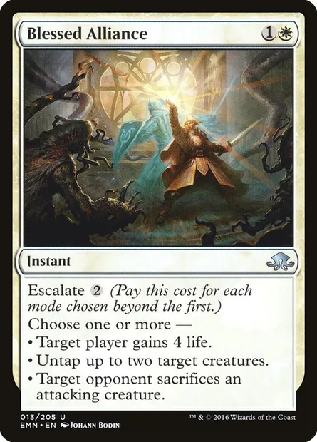 Blessed Alliance, Magic card EMN 13 — Eldritch Moon set