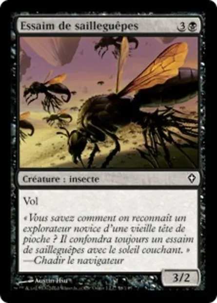 Essaim de sailleguêpes, carte Magic WWK 58 — extension Worldwake