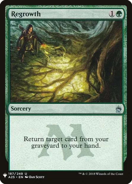 Regrowth, Magic card PLST A25-187 — The List set