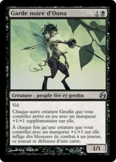Garde noire d'Oona, carte Magic MOR 72 — extension Leveciel