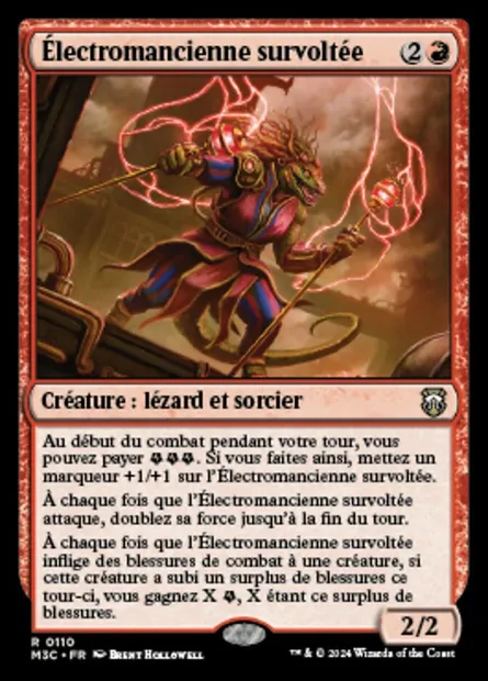Électromancienne survoltée, carte Magic M3C 110 — extension Modern Horizons 3 Commander