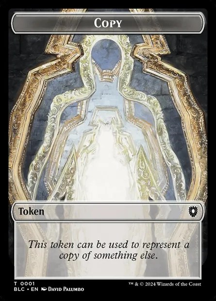 Copy, carte Magic TBLC 1 — extension Bloomburrow Commander Tokens