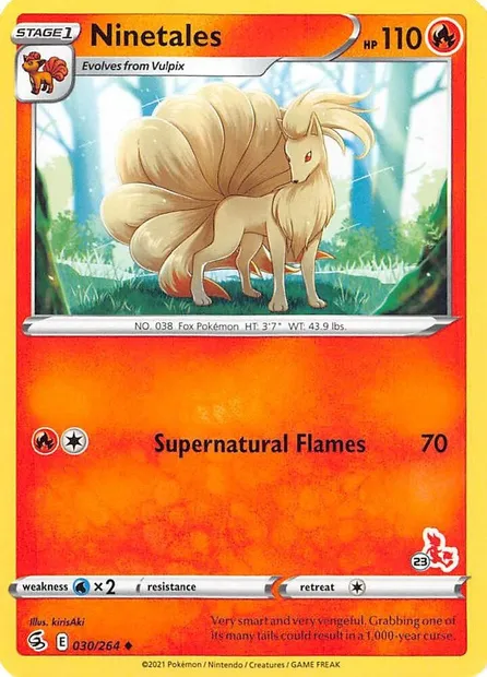 Feunard, carte Pokémon BA22 030-23 — extension Battle Academy 2022