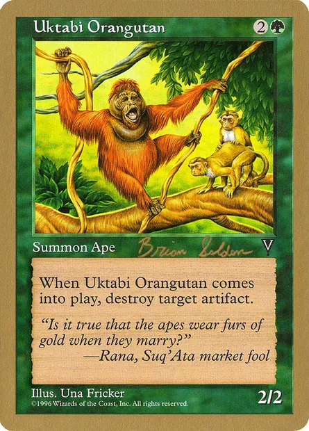 Uktabi Orangutan, Magic card WC98 bs123 — World Championship Decks 1998 set