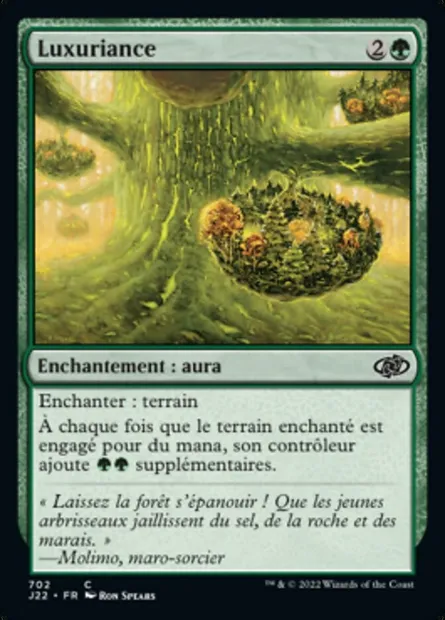 Luxuriance, carte Magic J22 702 — extension Jumpstart 2022
