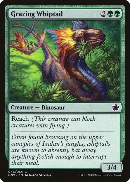 Grazing Whiptail, Magic card GN2 48 — Game Night 2019 set