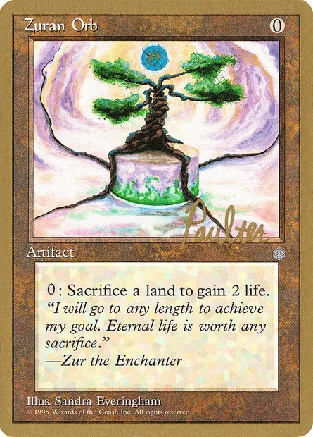 Zuran Orb, Magic card PTC pp350 — Pro Tour Collector Set set