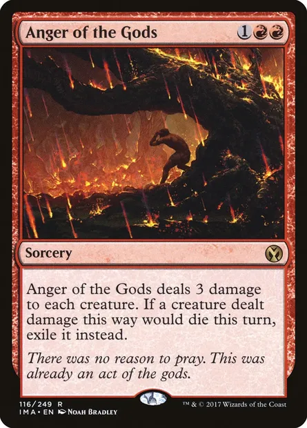 Anger of the Gods, Magic card IMA 116 — Iconic Masters set