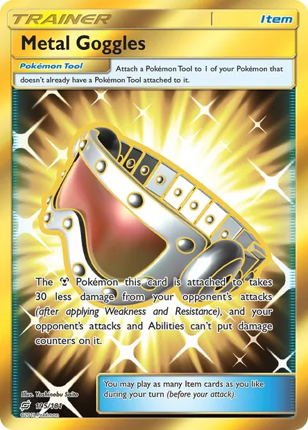 Metal Goggles, Pokémon card TEU 195 — Team Up set