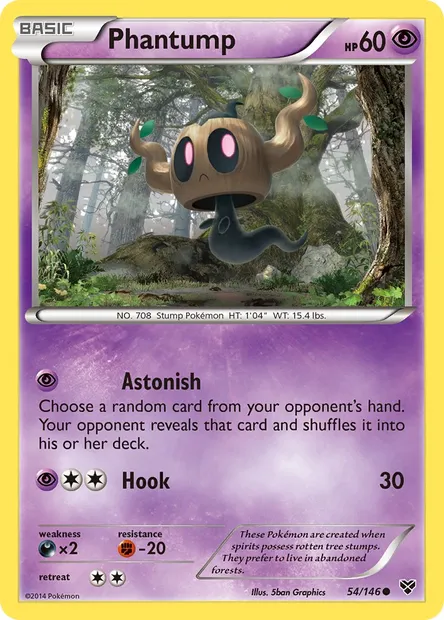 Phantump, Pokémon card XY 54 — XY set