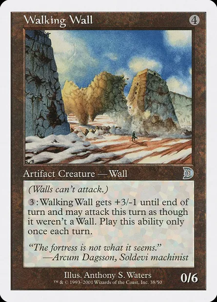 Mur mobile, carte Magic DKM 38 — extension Deckmasters
