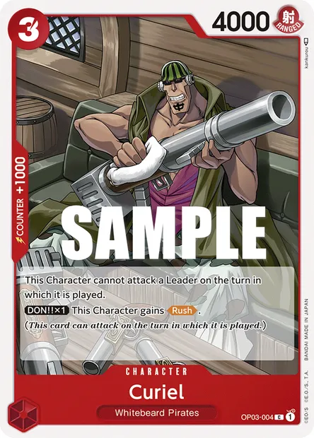 Curiel, carte One Piece OP03-004 — extension PILLARS OF STRENGTH