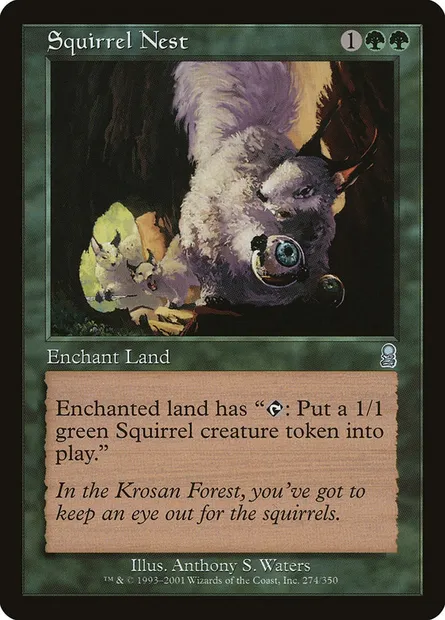 Squirrel Nest, Magic card ODY 274 — Odyssey set
