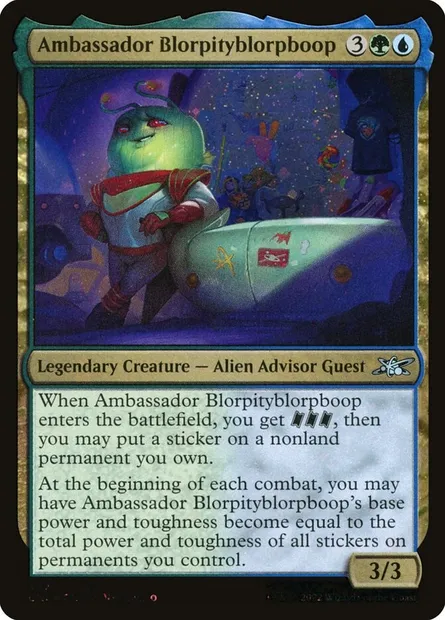 Ambassador Blorpityblorpboop, Magic card UNF 447 — Unfinity set