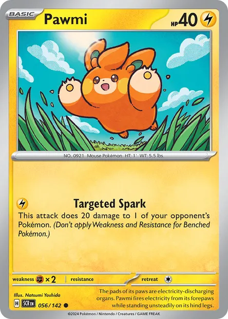Pawmi, Pokémon card SCR 056 — Stellar Crown set