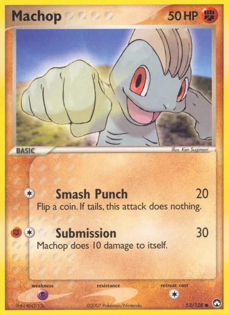 Machop, Pokémon card PK 53 — Power Keepers set