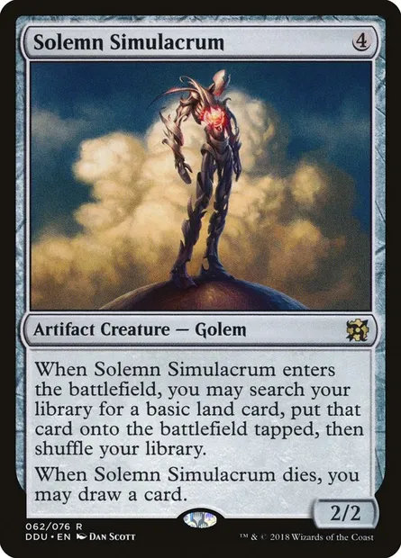 Solemn Simulacrum, Magic card DDU 62 — Duel Decks: Elves vs. Inventors set