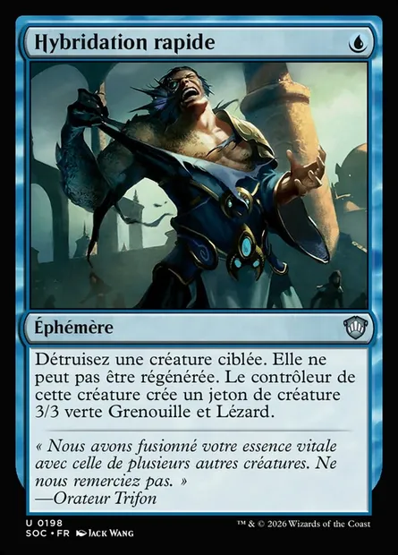Hybridation rapide, carte Magic SOC 198 — extension Secrets of Strixhaven Commander