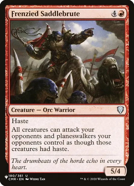 Brute hussarde hystérique, carte Magic PLST CMR-180 — extension The List