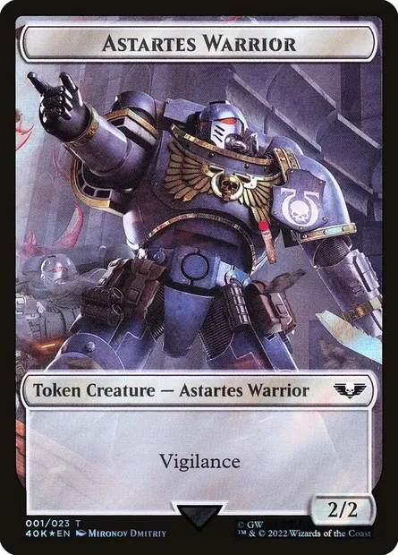 Astartes Warrior, Magic card T40K 1★ — Warhammer 40,000 Tokens set