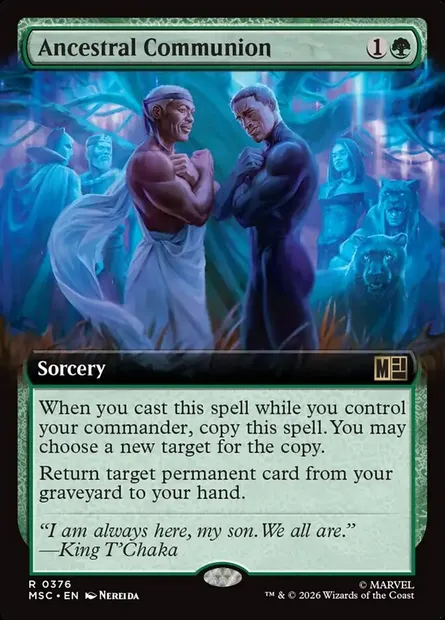 Ancestral Communion, Magic card MSC 376 — Marvel Super Heroes Commander set