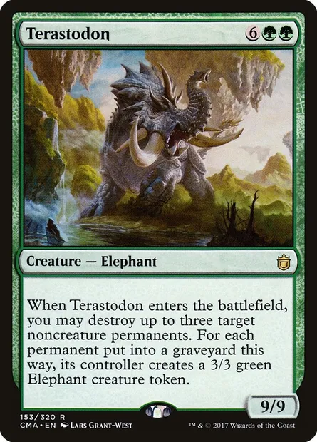 Terastodon, Magic card CMA 153 — Commander Anthology set