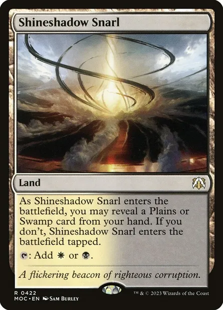 Shineshadow Snarl, Magic card MOC 422 — March of the Machine Commander set
