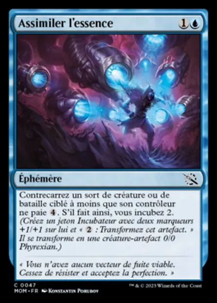 Assimiler l'essence, carte Magic MOM 47 — extension L'invasion des machines