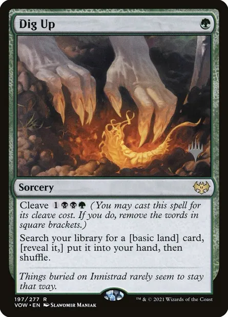 Dig Up, Magic card PVOW 197p — Innistrad: Crimson Vow Promos set