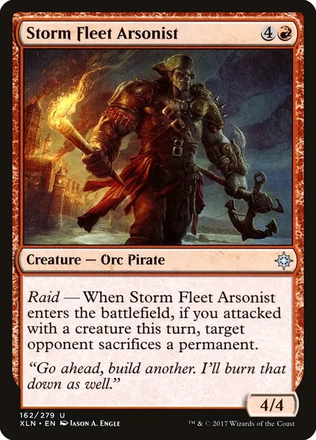 Storm Fleet Arsonist, Magic card XLN 162 — Ixalan set