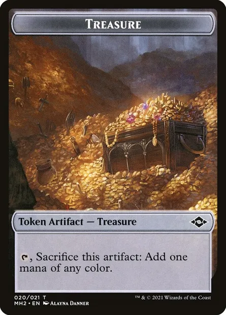 Treasure, carte Magic TMH2 20 — extension Modern Horizons 2 Tokens