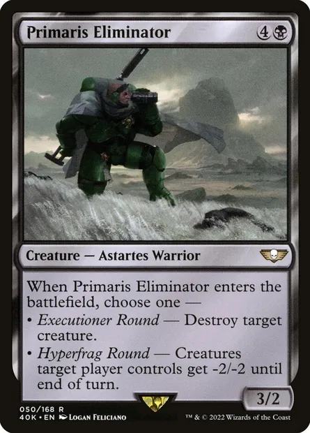 Primaris Eliminator, Magic card 40K 50 — Warhammer 40,000 Commander set