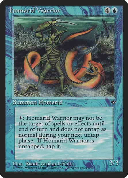 Homarid Warrior, Magic card FEM 22b — Fallen Empires set