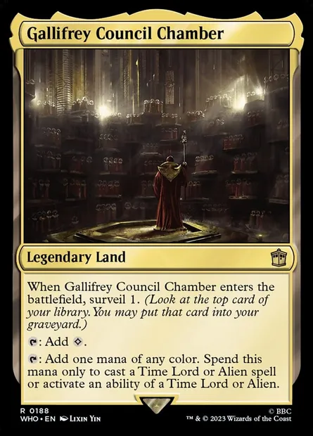 Gallifrey Council Chamber, Magic card WHO 188 — Doctor Who set