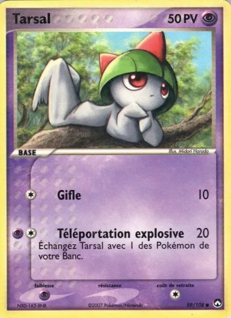 Tarsal, carte Pokémon PK 59 — extension EX Gardiens du Pouvoir