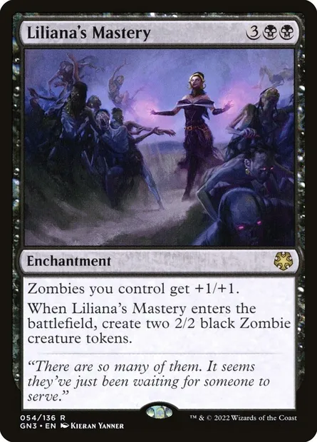 Liliana's Mastery, Magic card GN3 54 — Game Night: Free-for-All set