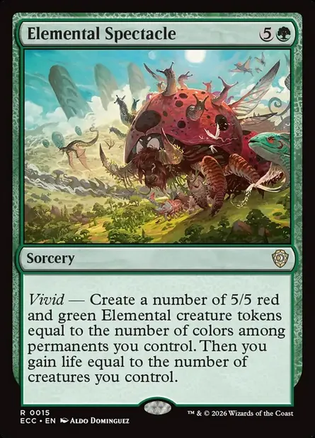 Elemental Spectacle, Magic card ECC 15 — Lorwyn Eclipsed Commander set