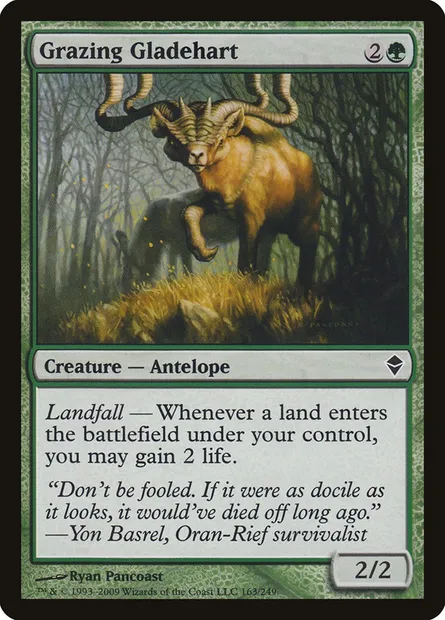 Grazing Gladehart, Magic card ZEN 163 — Zendikar set